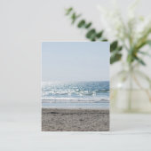 OC南カリフォルニアビーチ-海表示 ポストカード (スタンド正面)