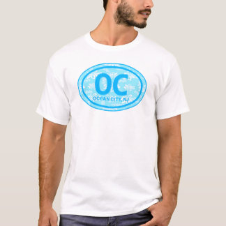 OC海シティNJブルービーチラベルTシャツ Tシャツ