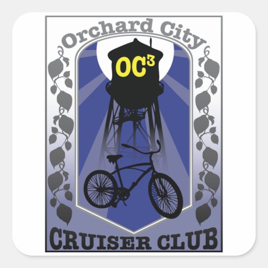 OC3ステッカー スクエアシール (正面)