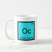 Oc - Oxford Comma Chemistry Element Symbol Grammar コーヒーマグカップ (左)