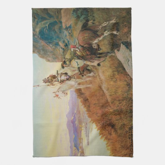 OC Seltzerによるホワイトマンズボートの見張り キッチンタオル (縦)