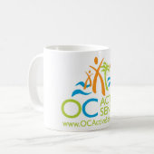 OCActiveSeniorsのロゴマグ コーヒーマグカップ (正面左)