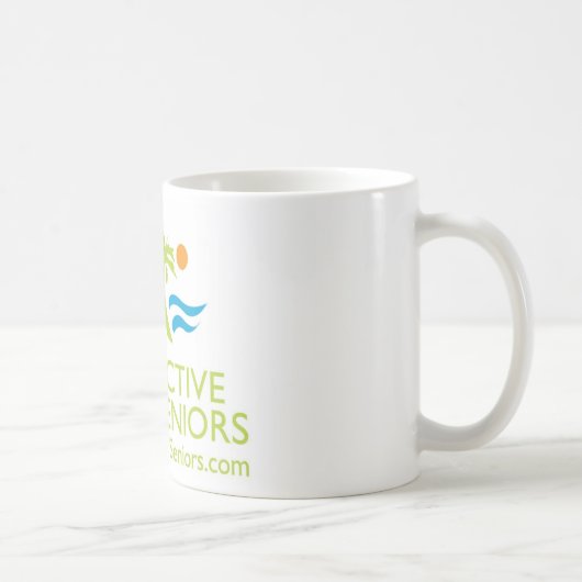 OCActiveSeniorsのロゴマグ コーヒーマグカップ (右)