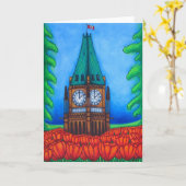 O'Canadaの挨拶状 カード (黄色い花)