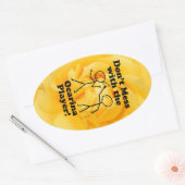 Ocarinaプレーヤーのオーバルステッカーを台無しにしない 楕円形シール (封筒)