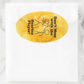 Ocarinaプレーヤーのオーバルステッカーを台無しにしない 楕円形シール (バッグ)