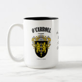 O'Carroll家紋、翻訳と意味 ツートーンマグカップ (左)