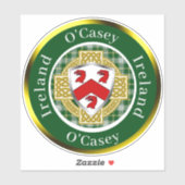 O'Casey Irish Shield/Celtic Cross Personalized シール (シート)