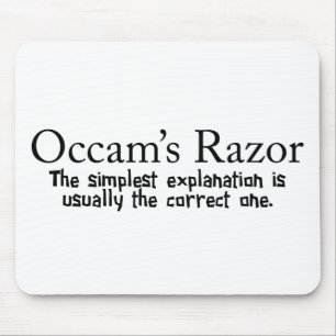 Occamのカミソリ科学的問題解決 マウスパッド