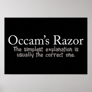 OccamのRazorの原理 ポスター