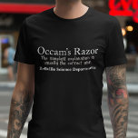 OccamのRazor科学カスタム部門 Tシャツ<br><div class="desc">OccamのRazorは、単に説明が通常は正しいものであることを意味すシンプルる科学的な問題解決原理である。競合する仮説の中で、最も仮定の少ない仮説が厳選されたある。科学の法則や規則が好きな人にとって、これは素晴らしい科学者の贈り物になるだろう。</div>