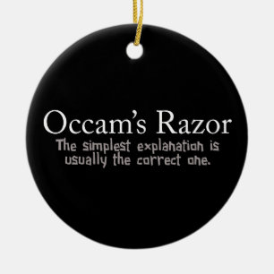 OccamのRazor科学的問題解決 セラミックオーナメント