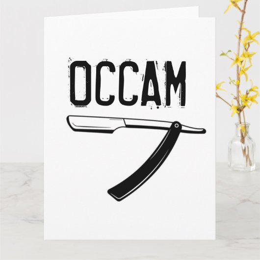 Occam's Razorカード カード (黄色い花)