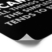 Occam's Razor Definition Science Classroom ポスター (角)