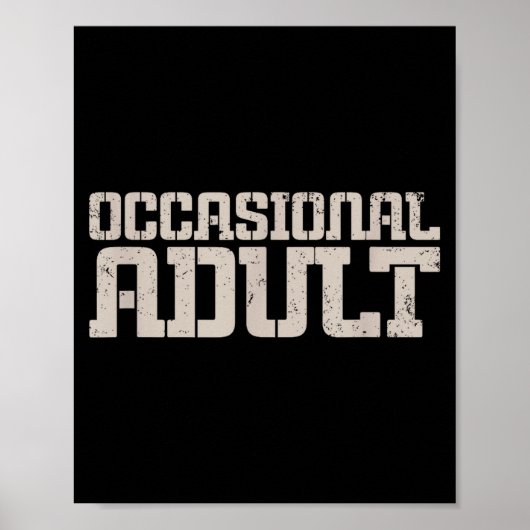 Occasional Adult  ポスター (正面)
