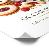Occhi di Bue – Vintage Italian Dessert ポスター (角)