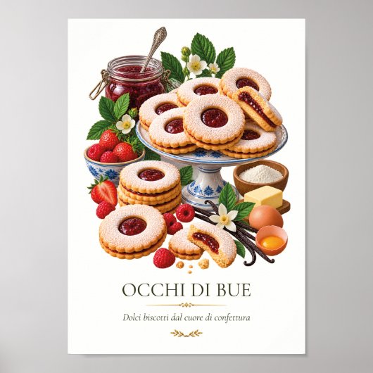 Occhi di Bue – Vintage Italian Dessert ポスター (正面)