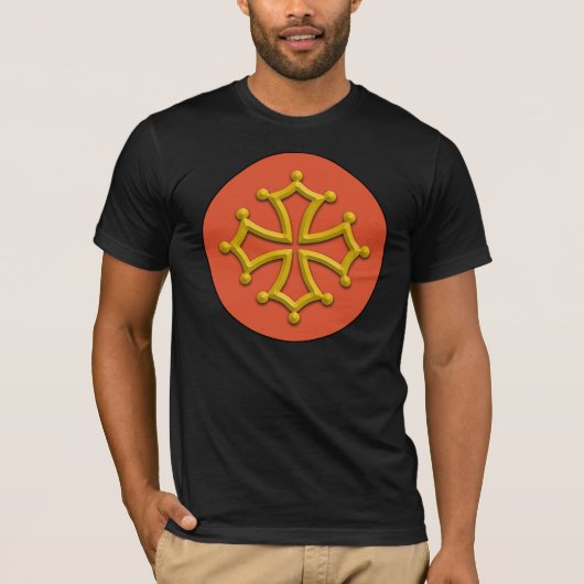 Occitaniaの十字のワイシャツ Tシャツ (正面)