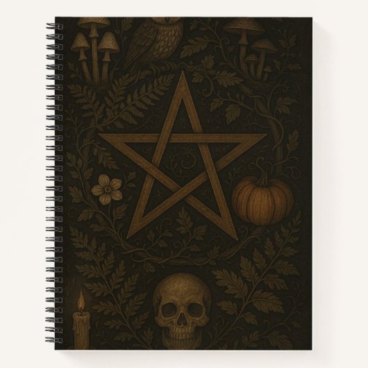 Occult Botanica Pentagram Notebook ノートブック (正面)