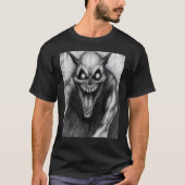 Occult Dark Horror Satanic Cat Demon Unholy Grunge Tシャツ (正面)