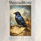Occult Raven Decoupage 薄葉紙