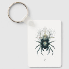 Occult Spider Mystic Geometry Dark Art キーホルダー