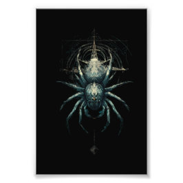 Occult Spider Mystic Geometry Dark Art フォトプリント