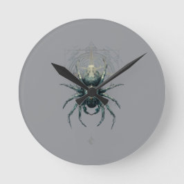 Occult Spider Mystic Geometry Dark Art ラウンド壁時計