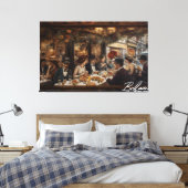 Occupation Opus, by artist Bella Catza キャンバスプリント (インサイチュ (寝室))