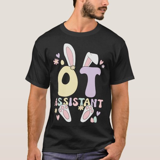 Occupational Therapist Assistant Easter Bunny OTA Tシャツ (正面)
