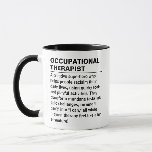 Occupational therapist Definition Mug OT Gift マグカップ (左)