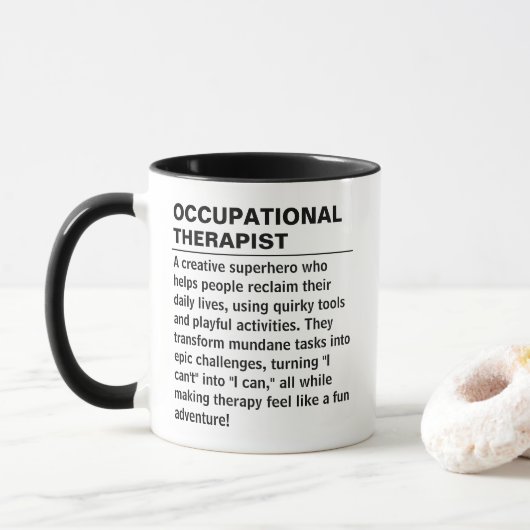 Occupational therapist Definition Mug OT Gift マグカップ (ドーナツ)
