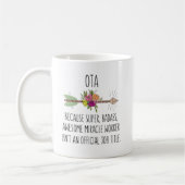 Occupational Therapy Aide OTA Gift Idea コーヒーマグカップ (左)