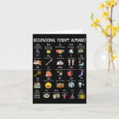 Occupational Therapy Alphabet Ota Funny Teacher Lo カード (黄色い花)