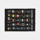 Occupational Therapy Alphabet Ota Funny Teacher Lo フリースブランケット (正面(横))