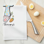 Occupational Therapy Easter Bunny OT OTA Spring Ot キッチンタオル (四つ折り)