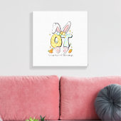 Occupational Therapy Easter Bunny OT OTA Spring Ot キャンバスプリント (インサイチュ (リビング))