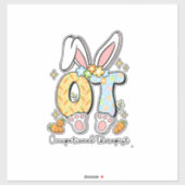 Occupational Therapy Easter Bunny OT OTA Spring Ot シール (シート)