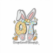Occupational Therapy Easter Bunny OT OTA Spring Ot シール (正面)