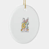 Occupational Therapy Easter Bunny OT OTA Spring Ot セラミックオーナメント (右)