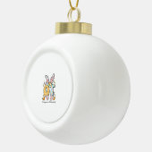Occupational Therapy Easter Bunny OT OTA Spring Ot セラミックボールオーナメント (右)