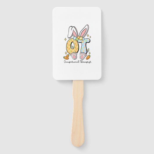 Occupational Therapy Easter Bunny OT OTA Spring Ot ハンドファン (正面)