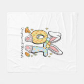 Occupational Therapy Easter Bunny OT OTA Spring Ot フリースブランケット (正面(横))