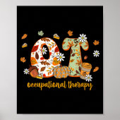 Occupational Therapy Fall Ot Ota Autumn Thanksgivi ポスター (正面)