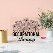 Occupational Therapy Floral Occupational OT アクリルサイン (ウェディング)