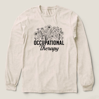 Occupational Therapy Floral Occupational OT トライブレンドＴシャツ