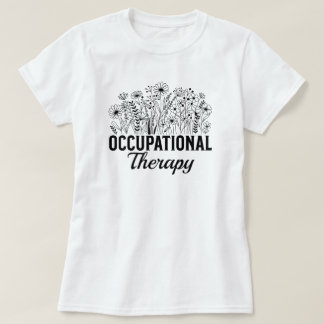 Occupational Therapy Floral Occupational OT Tシャツ