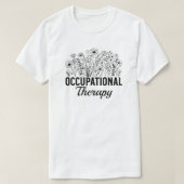 Occupational Therapy Floral Occupational OT Tシャツ (デザイン正面)