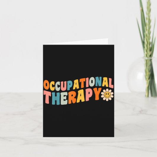 Occupational Therapy Groovy Occupational Therast O カード (正面)