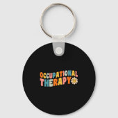 Occupational Therapy Groovy Occupational Therast O キーホルダー (正面)